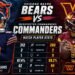 chicago bears vs washington commanders match player stats